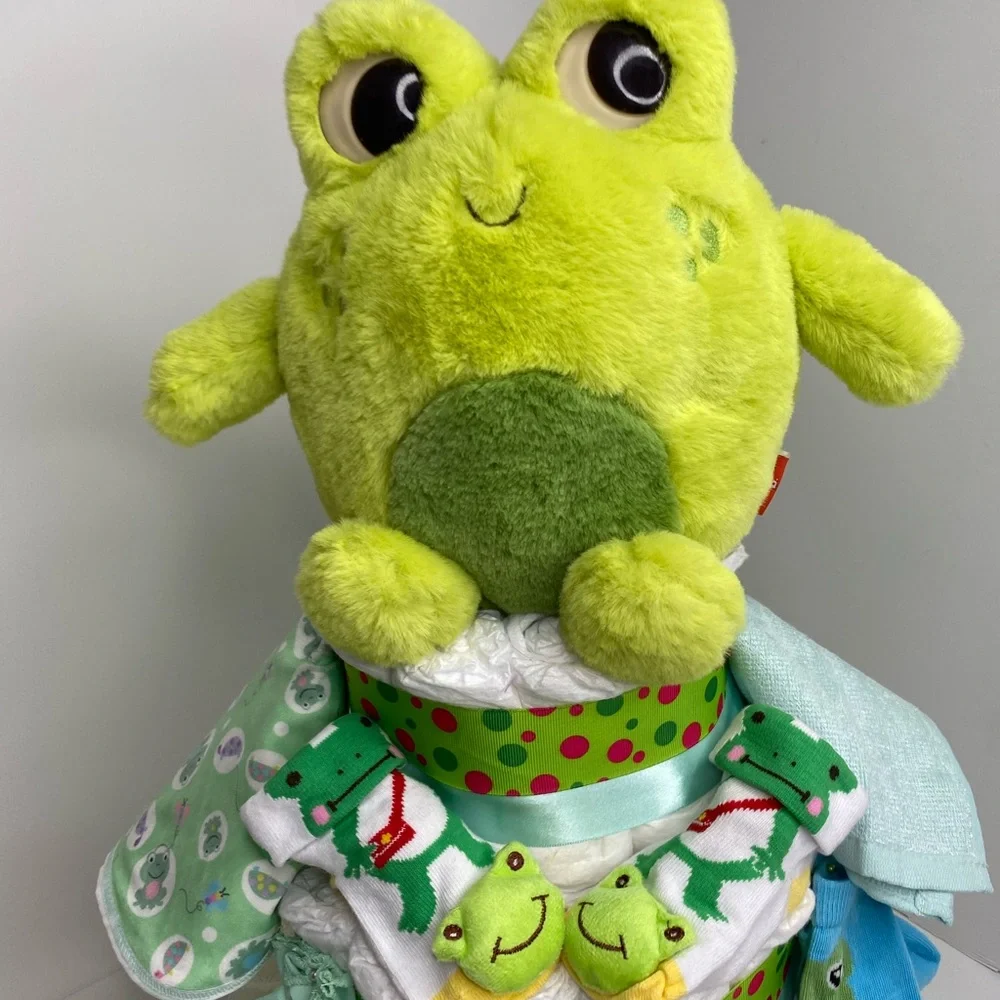 Frog Diaper Cake